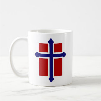 ノルウェーの十字または旗のマグ コーヒーマグカップ