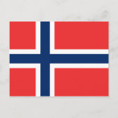 ノルウェーの国旗ポストカード ポストカード (正面)