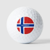 ノルウェーの国旗 ゴルフボール (正面)