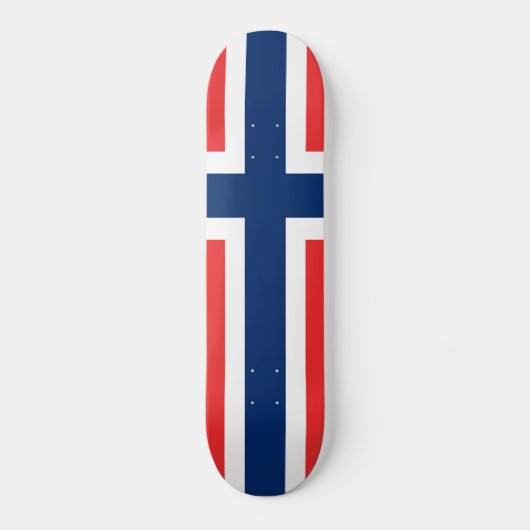 ノルウェーの国旗 スケートボード (正面)