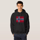 ノルウェーの国旗 パーカ (正面フル)