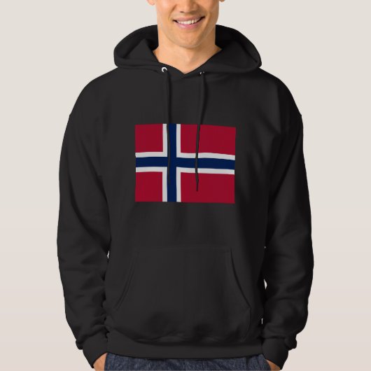 ノルウェーの国旗 パーカ (正面)