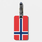 ノルウェーの国旗 ラゲッジタグ (裏面縦)
