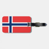 ノルウェーの国旗 ラゲッジタグ (裏面横)