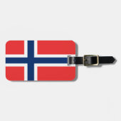 ノルウェーの国旗 ラゲッジタグ (正面横)