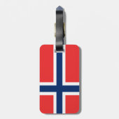 ノルウェーの国旗 ラゲッジタグ (裏面縦)