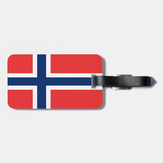 ノルウェーの国旗 ラゲッジタグ (裏面横)