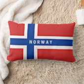 ノルウェーの国旗 ランバークッション (ブランケット)