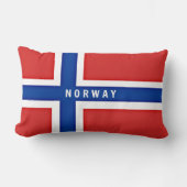 ノルウェーの国旗 ランバークッション (正面)