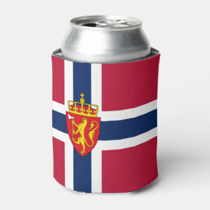 ノルウェーの国旗/国章 缶クーラー