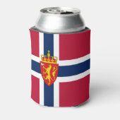 ノルウェーの国旗/国章 缶クーラー (缶裏面)