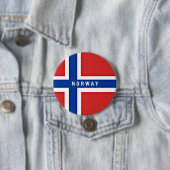 ノルウェーの国旗 缶バッジ (インサイチュ)