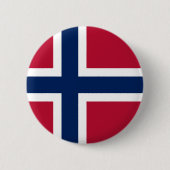 ノルウェーの国旗 缶バッジ (正面)