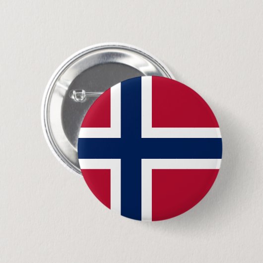 ノルウェーの国旗 缶バッジ (正面&裏面)