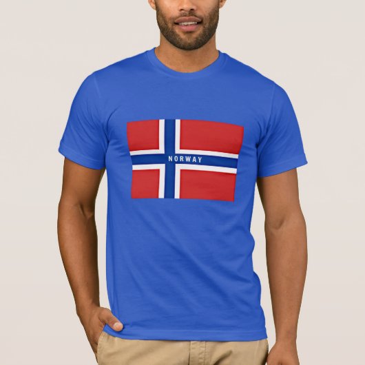 ノルウェーの国旗 Tシャツ (正面)