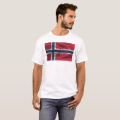 ノルウェーの国旗 Tシャツ (正面フル)