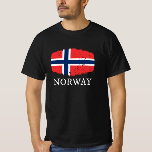 ノルウェーの国旗 Tシャツ (正面)