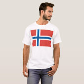 ノルウェーの国旗 Tシャツ (正面フル)