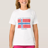 ノルウェーの国旗 Tシャツ (正面)
