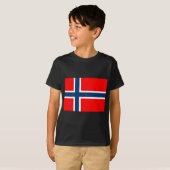 ノルウェーの国旗 Tシャツ (正面フル)