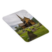 ノルウェーの墓地を持つ教会を建てる マグネット (右側)