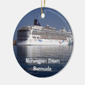 ノルウェーの夜明け、ノルウェーの夜明け、バミューダ セラミックオーナメント (左)
