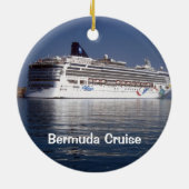 ノルウェーの夜明け、バミューダクルーズ セラミックオーナメント (裏面)