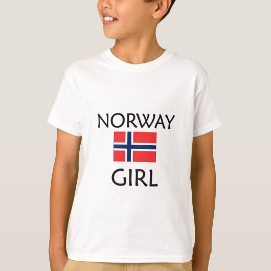ノルウェーの女の子 Tシャツ (正面)