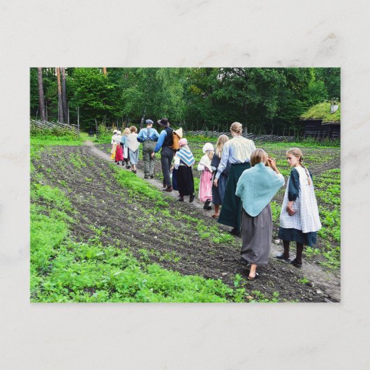 ノルウェーの子供たち in ノルウェー・フォークミュージアム ポストカード (正面)