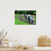 ノルウェーの学校の子供たちノルウェーフォーク博物館 ポスター (キッチン)