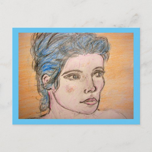 ノルウェーの少女 ポストカード (正面)