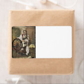 ノルウェーの少女A回転ホイール ラベル (インサイチュ)