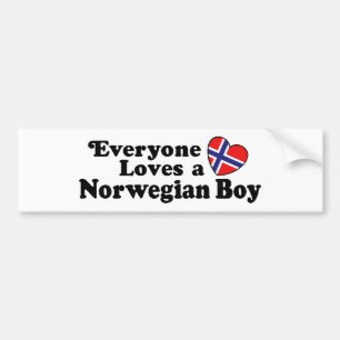 ノルウェーの少年 バンパーステッカー
