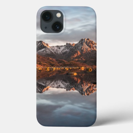 ノルウェーの山々の風景の写真 Case-Mate iPhoneケース (裏面)