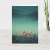 ノルウェーの山の風景の写真 カード (正面)