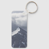 ノルウェーの山の風景の写真 キーホルダー (裏面)