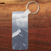 ノルウェーの山の風景の写真 キーホルダー (裏面)