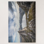 ノルウェーの山の風景の写真 ジグソーパズル (縦)