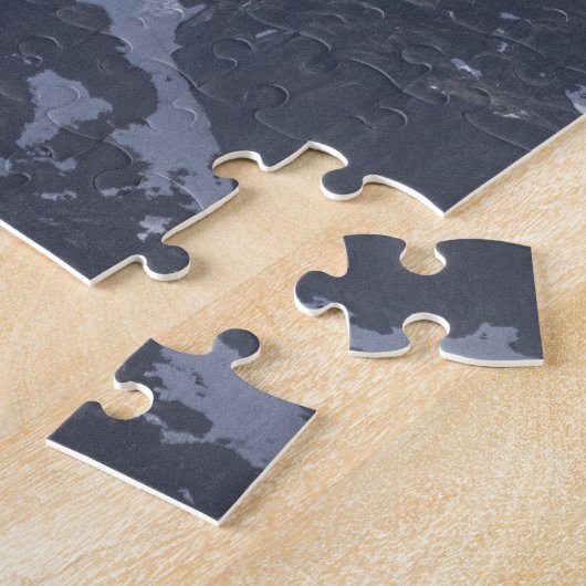 ノルウェーの山の風景の写真 ジグソーパズル (側面)