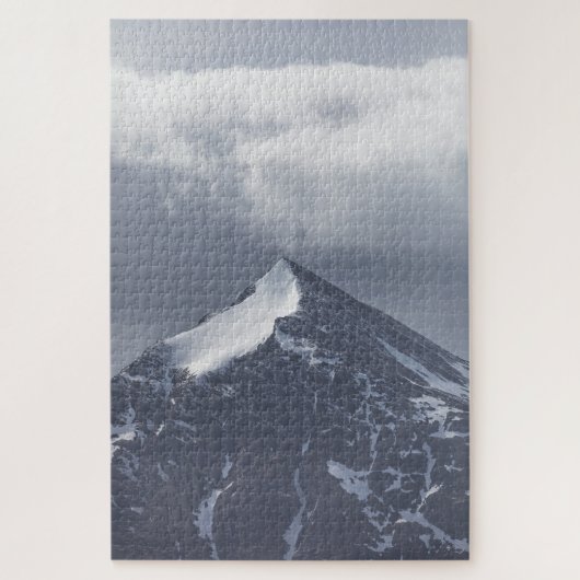 ノルウェーの山の風景の写真 ジグソーパズル (縦)