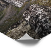 ノルウェーの山の風景の写真 ポスター (角)