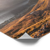 ノルウェーの山の風景の写真 ポスター (角)