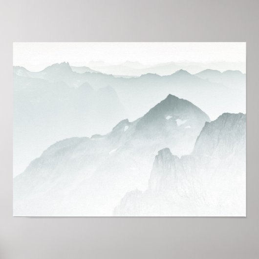 ノルウェーの山の風景の写真 ポスター (正面)