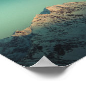 ノルウェーの山の風景の写真 ポスター (角)