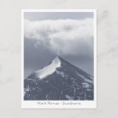 ノルウェーの山の風景の写真 ポストカード (正面)