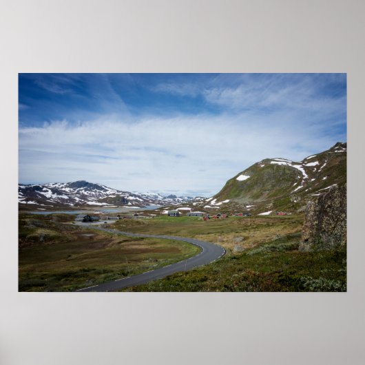 ノルウェーの山の風景ポスター ポスター (正面)
