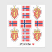 ノルウェーの州旗 シール (シート)