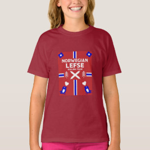 ノルウェーの左フラットパンTシャツ Tシャツ
