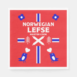 ノルウェーの左フラットブレッドエプロン スタンダードランチョンナプキン