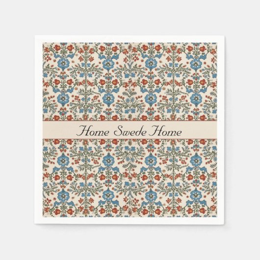 ノルウェーの庭カスタム園 スタンダードカクテルナプキン (正面)